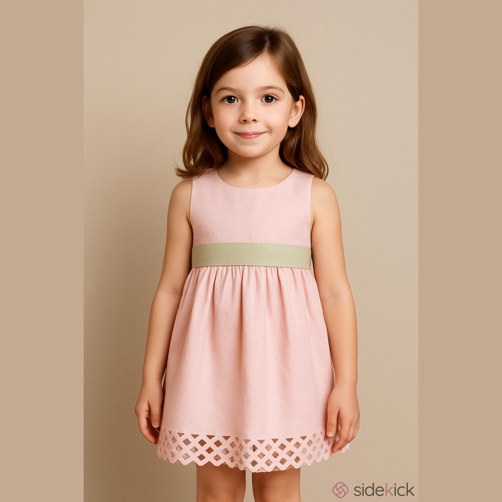 PERFECTLY DRESSED Party Dress Pink & Green Full 6X